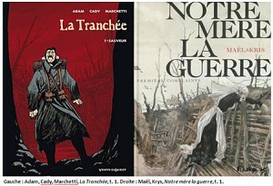 Adam, Cady, Marchetti, La Tranchée, et Maël, Kris, Notre Mère la Guerre (couvertures).