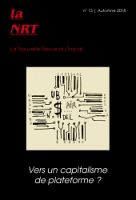 La Nouvelle Revue du Travail : Vers un capitalisme de plateforme ?