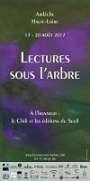 Festival Lectures sous l'arbre : les mots en résistance 