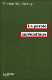 La parole universitaire dans la parole des universitaires 