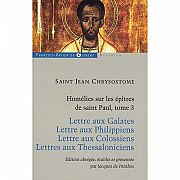 Chrysostome commente et explique les épîtres de saint Paul.