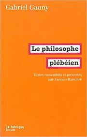 Une pensée ouvrière de l'émancipation